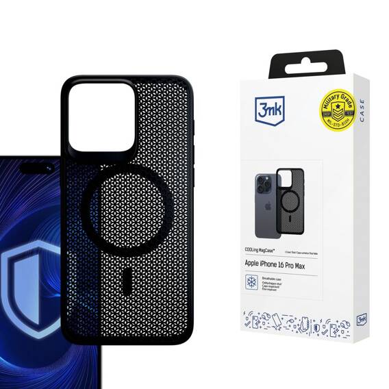 Case IPHONE 14 PRO 3mk Cooling Magcase black