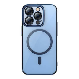 Case IPHONE 14 PRO Baseus Simple Glitter + Szkło Hartowane blue
