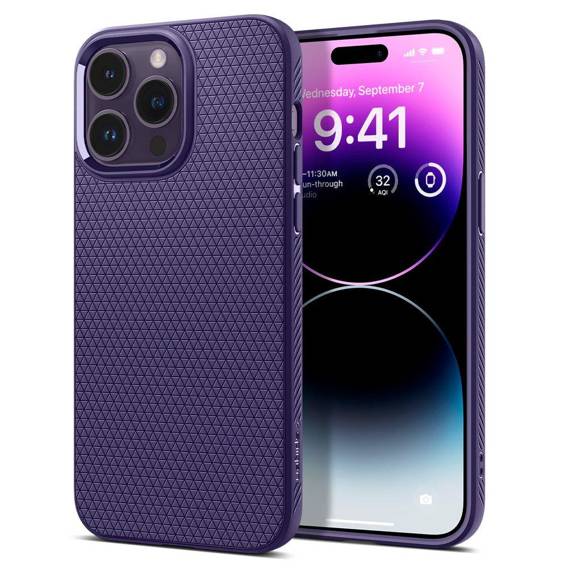 Case IPHONE 14 PRO MAX Spigen Liquid Air purple