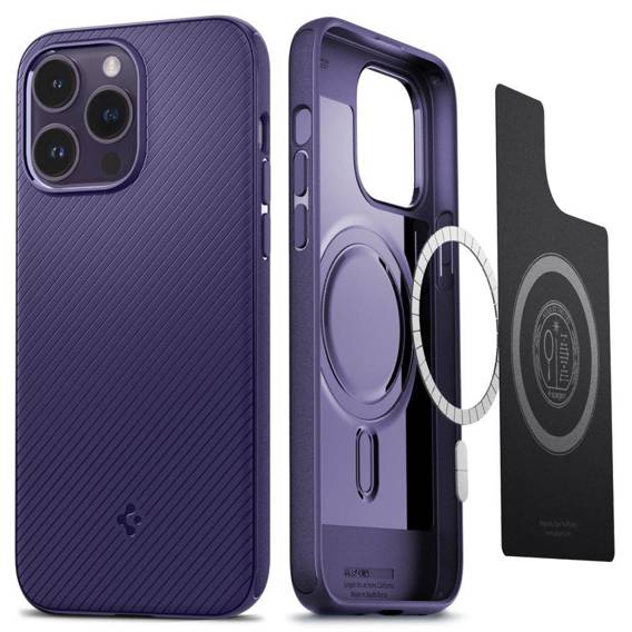 Case IPHONE 14 PRO MAX Spigen Mag Armor purple
