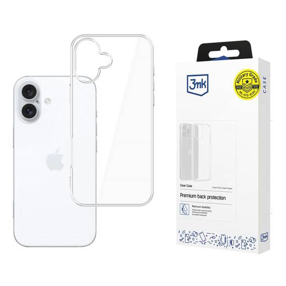 Case IPHONE 16 3mk Clear Case transparent