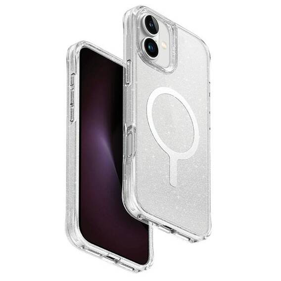 Case IPHONE 16 PLUS UNIQ LifePro Xtreme Magclick Charging TInsel Lucent transparent