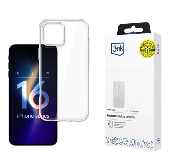 Case IPHONE 16 PRO 3MK Armor Case transparent