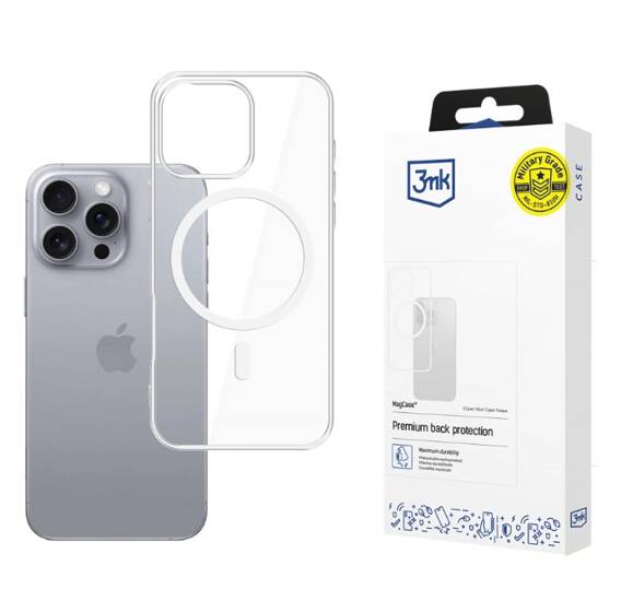 Case IPHONE 16 PRO 3mk MagCase transparent