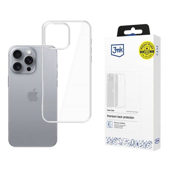 Case IPHONE 16 PRO MAX 3mk Clear Case transparent