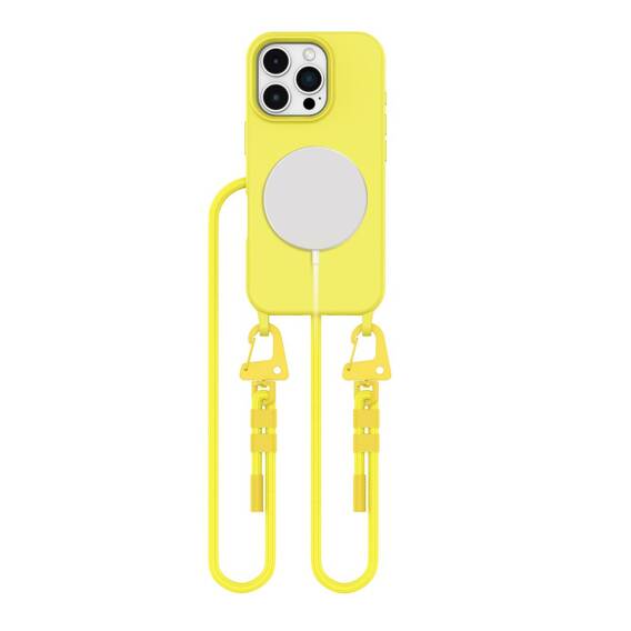 Case IPHONE 16 PRO MAX Tech-Protect Magnecklace MagSafe Canary yellow