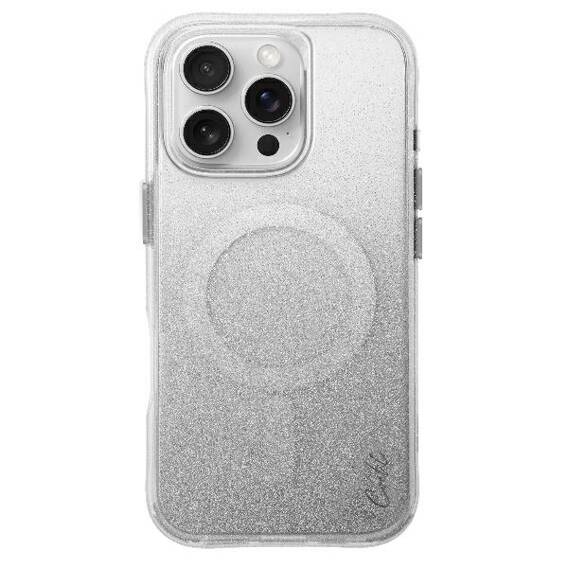 Case IPHONE 16 PRO MAX UNIQ Coehl Lumino Magnetic Charging Sparkling silver