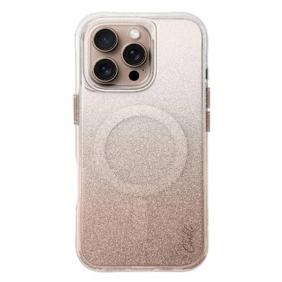 Case IPHONE 16 PRO MAX UNIQ Coehl Lumino Magnetic Charging gold & pink