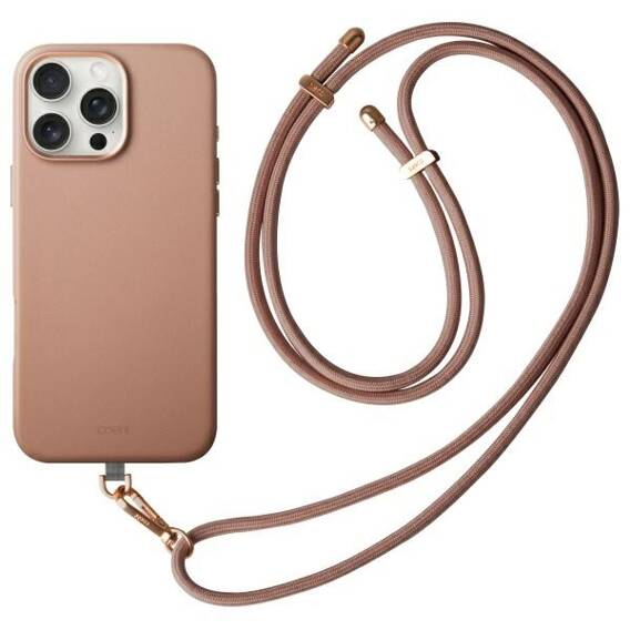 Case IPHONE 16 PRO MAX UNIQ Coehl Muse Magnetic Charging Dusty Nude brown