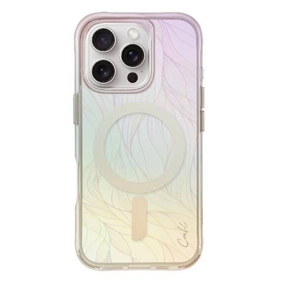 Case IPHONE 16 PRO MAX UNIQ Coehl Willow Magnetic Charging Opal transparent