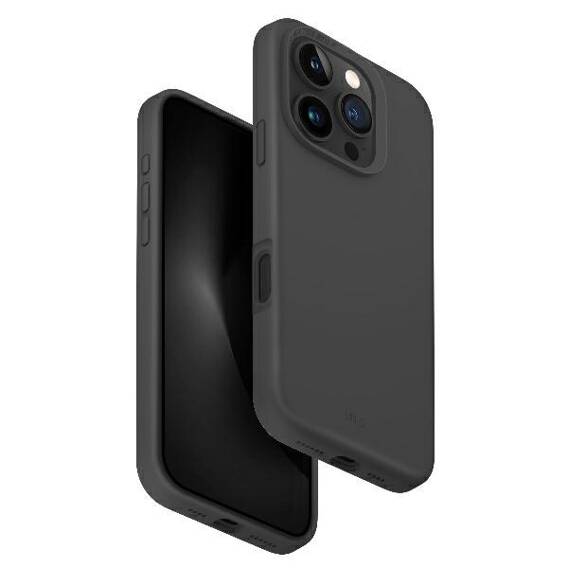 Case IPHONE 16 PRO MAX UNIQ Lino Hue Magclick Charging Charcoal gray