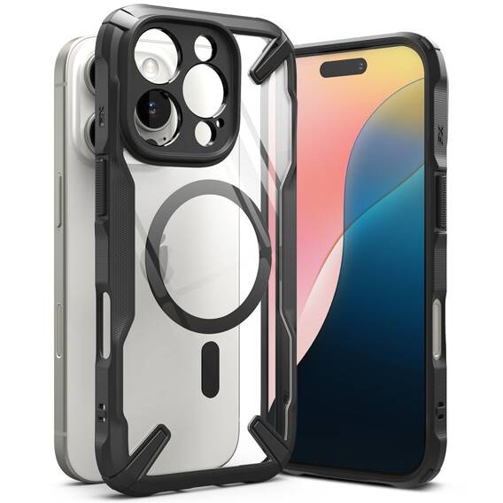 Case IPHONE 16 PRO Ringke Fusion X Magnetic Magsafe black