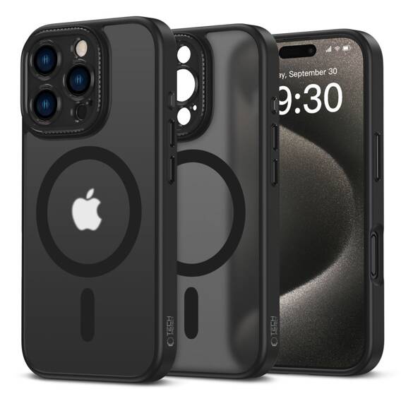 Case IPHONE 16 PRO Tech-Protect MagCam MagSafe Matte black