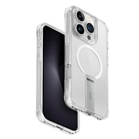 Case IPHONE 16 PRO UNIQ Eleva with Vertica Stand Lucent Clear transparent