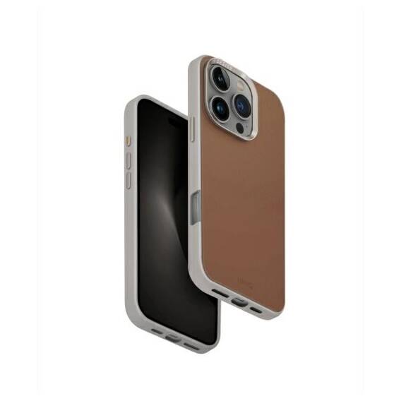 Case IPHONE 16 PRO UNIQ Lyden DS Magclick Charging Carmel Ivory beige