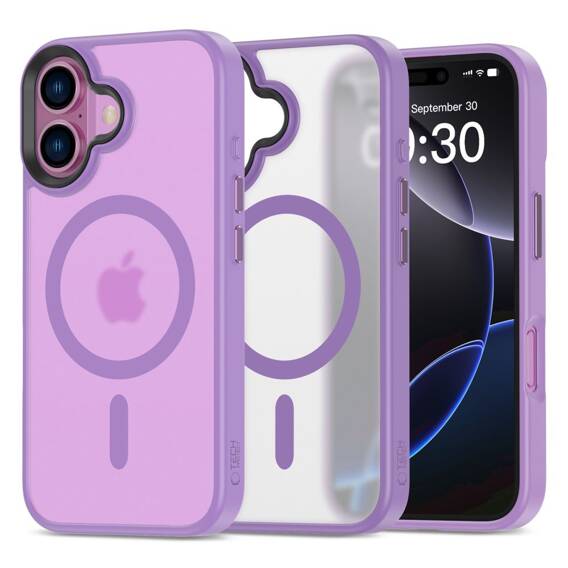 Case IPHONE 16 Tech-Protect Magmat MagSafe Matte Mauve