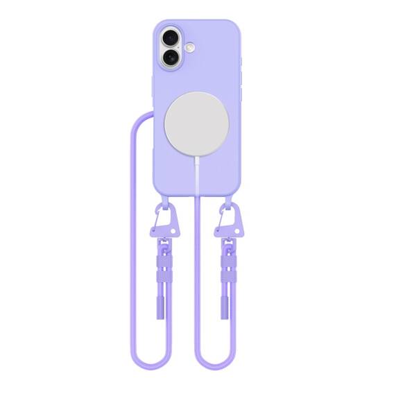 Case IPHONE 16 Tech-Protect Magnecklace MagSafe lavender