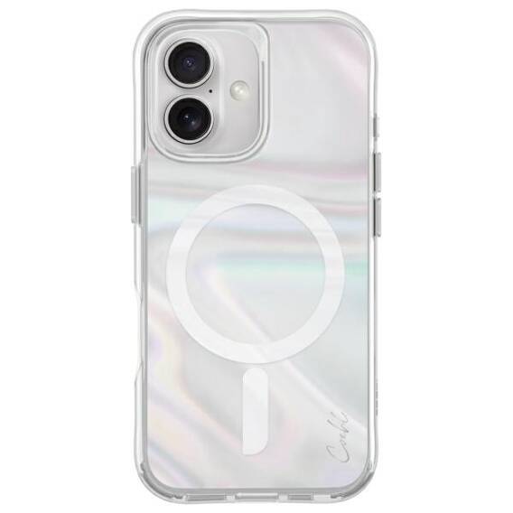 Case IPHONE 16 UNIQ Coehl Savon Magnetic Charging Bubble Prism transparent