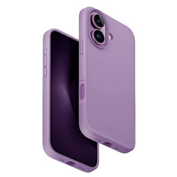 Case IPHONE 16 UNIQ Lino Hue Magclick Charging Grape pink