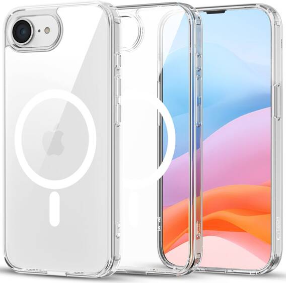 Case IPHONE 16E Tech-Protect FlexAir Hybrid MagSafe (White QI) transparent