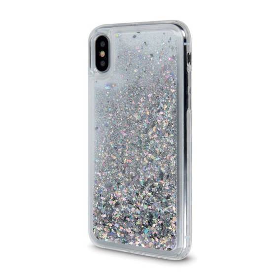 Case IPHONE SE 2022 / SE 2020 / 7 / 8 Glitter Liquid Sparkle silver