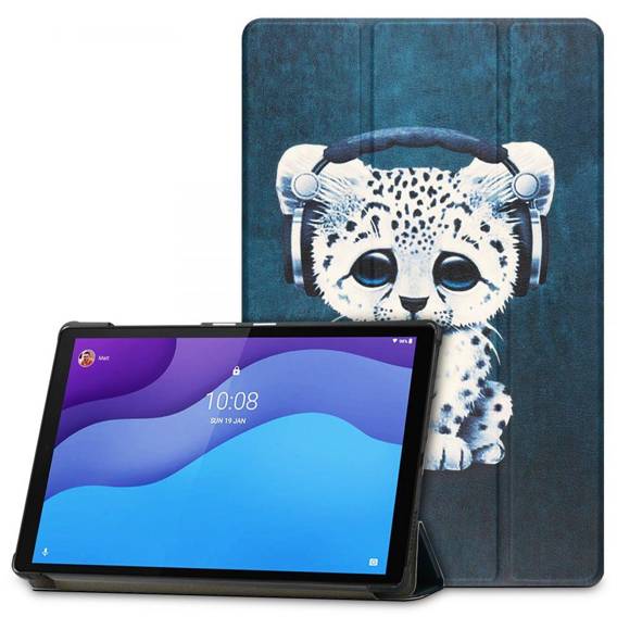 Case LENOVO TAB M10 10,1" 2ND GEN TB-X306 Tech-Protect SmartCase Sad Cat pattern