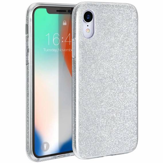 Case MOTOROLA MOTO E22 / E22I Glitter silver