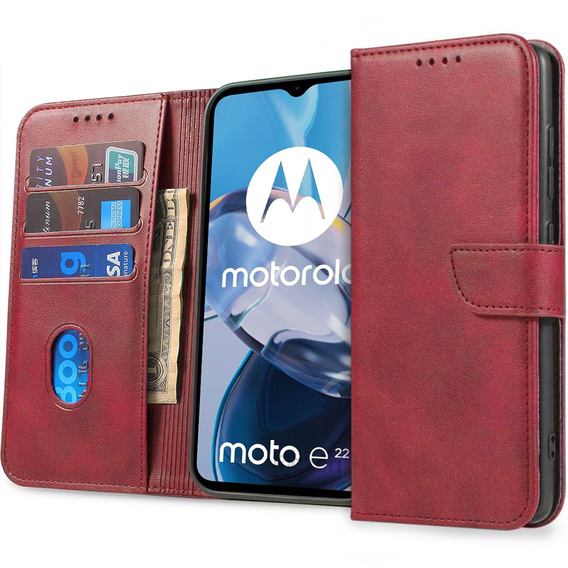 Case MOTOROLA MOTO E22 / E22I Nexeri Wallet red