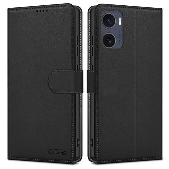 Case MOTOROLA MOTO G05 / E15 Tech-Protect Wallet Matte black