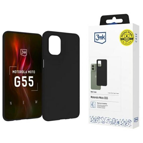 Case MOTOROLA MOTO G55 5G 3mk Matt Case black