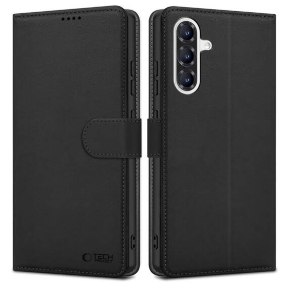 Case OPPO A56 5G Tech-Protect Wallet Matte black