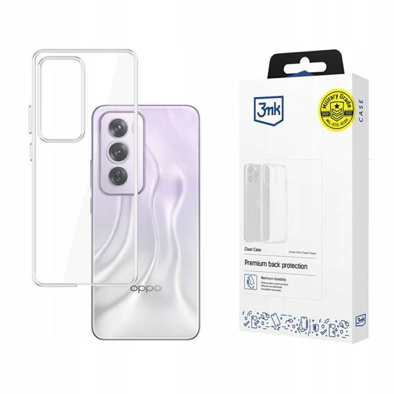 Case OPPO RENO 12 3mk Clear Case transparent