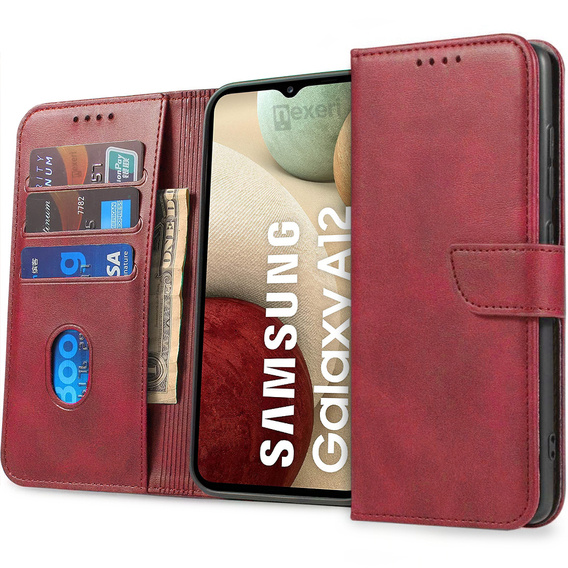 Case SAMSUNG GALAXY A12 Nexeri Wallet red
