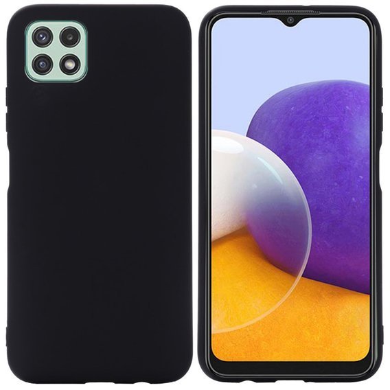 Case SAMSUNG GALAXY A22 5G Silicone case black