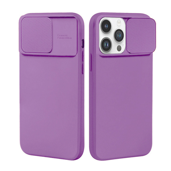 Case SAMSUNG GALAXY A34 5G Silicone with Camera Cover Nexeri Silicone Lens purple