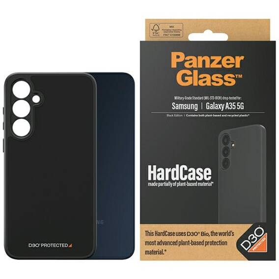 Case SAMSUNG GALAXY A35 5G PanzerGlass HardCase 3xMilitary Grade (0472) black