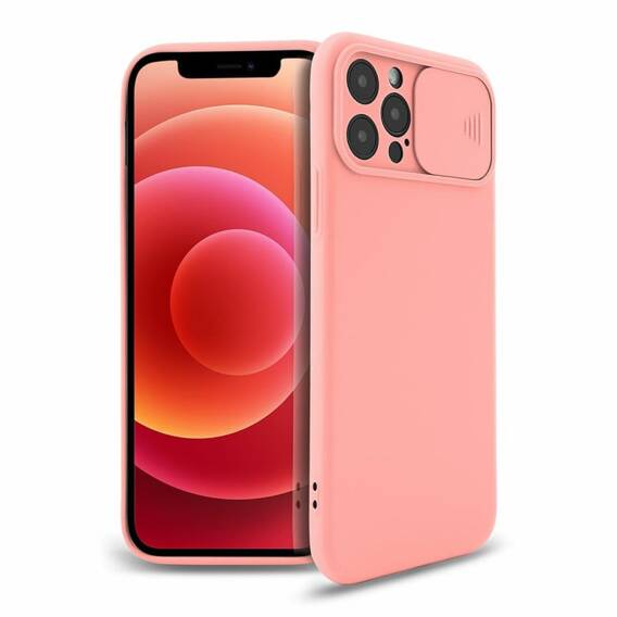 Case SAMSUNG GALAXY A50 Silicone with Camera Cover Nexeri Silicone Lens light pink