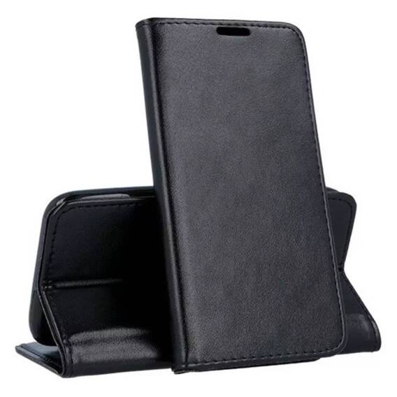 Case SAMSUNG GALAXY A55 5G Wallet with a Flap Leatherette Holster Magnet Book black