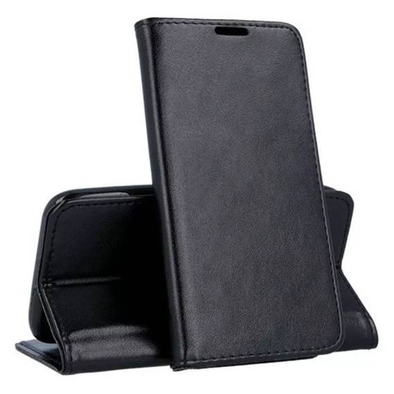 Case SAMSUNG GALAXY A6+ 2018 Wallet with a Flap Leatherette Holster Magnet Book black