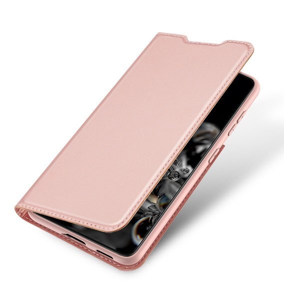 Case SAMSUNG GALAXY S21 ULTRA with a flip Dux Ducis Skin Leather light pink
