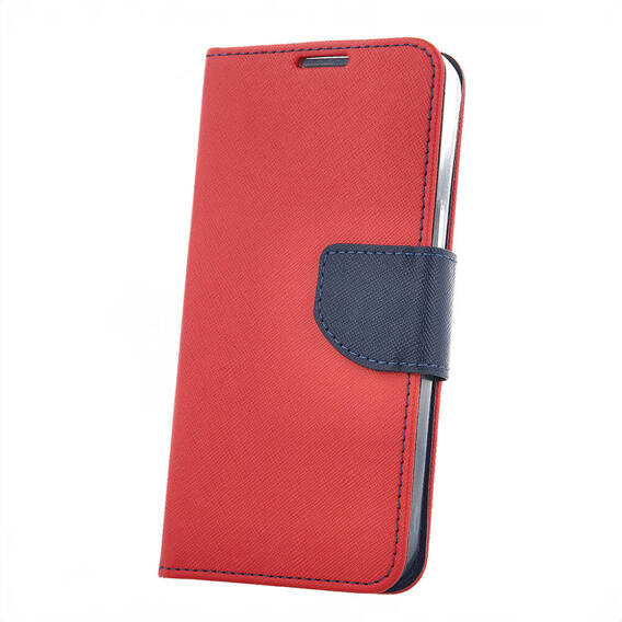 Case SAMSUNG GALAXY S23 Fancy Case Wallet with a Flap red-navy blue