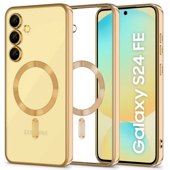 Case SAMSUNG GALAXY S24 FE Tech-Protect MagFlex MagSafe gold