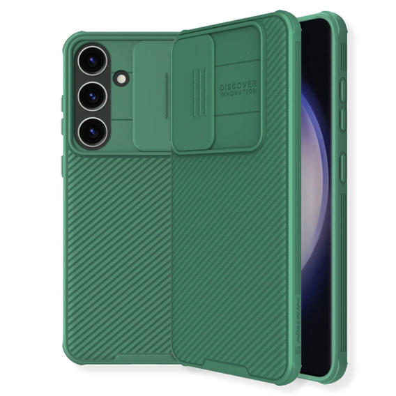 Case SAMSUNG GALAXY S24 Nillkin CamShield Pro green