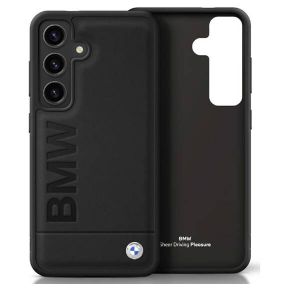 Case SAMSUNG GALAXY S25+ BMW Leather Big Wordmark black