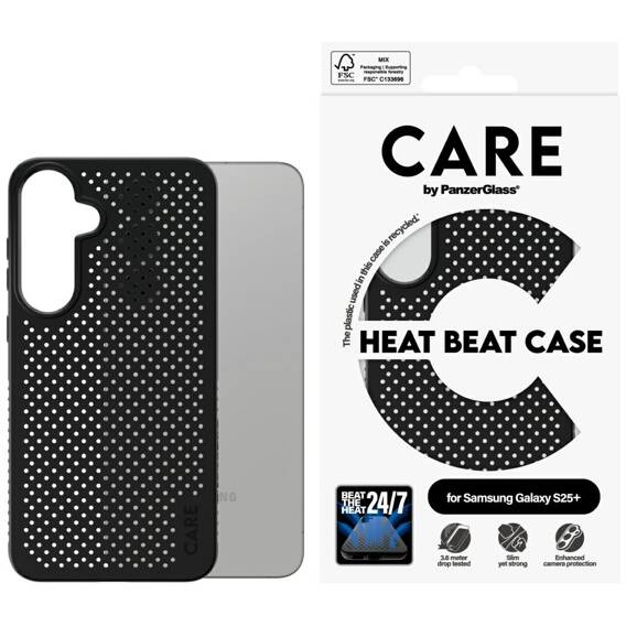 Case SAMSUNG GALAXY S25+ CARE by PanzerGlass Feature Heat Beat