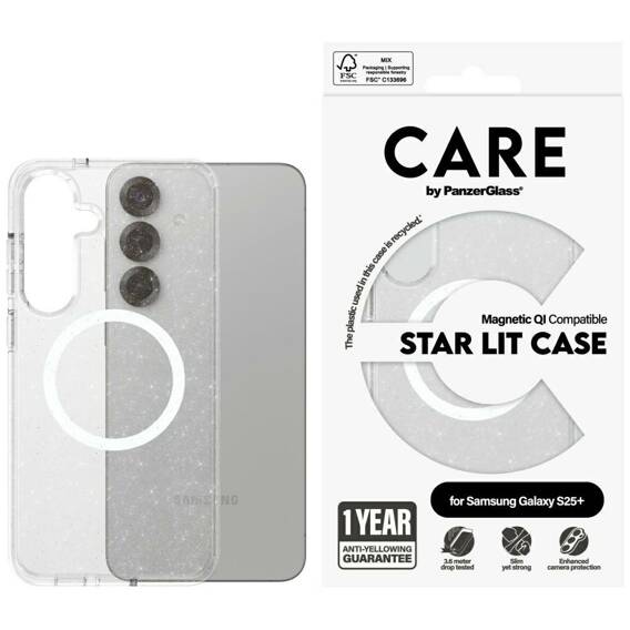 Case SAMSUNG GALAXY S25+ CARE by PanzerGlass Flagship Urban Combat QI white