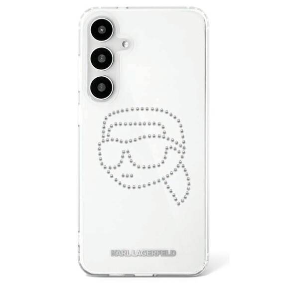 Case SAMSUNG GALAXY S25 Karl Lagerfeld Rhinestones Karl Head Logo transparent