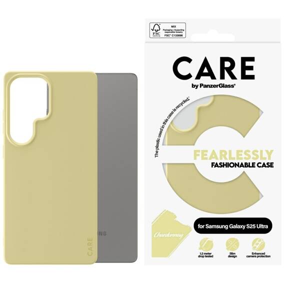 Case SAMSUNG GALAXY S25 ULTRA CARE by PanzerGlass Fashion Case Chardonnay