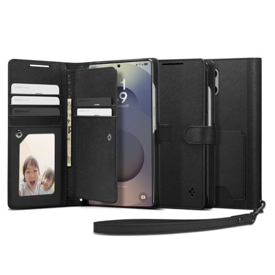 Case SAMSUNG GALAXY S25 ULTRA Spigen Wallet S black