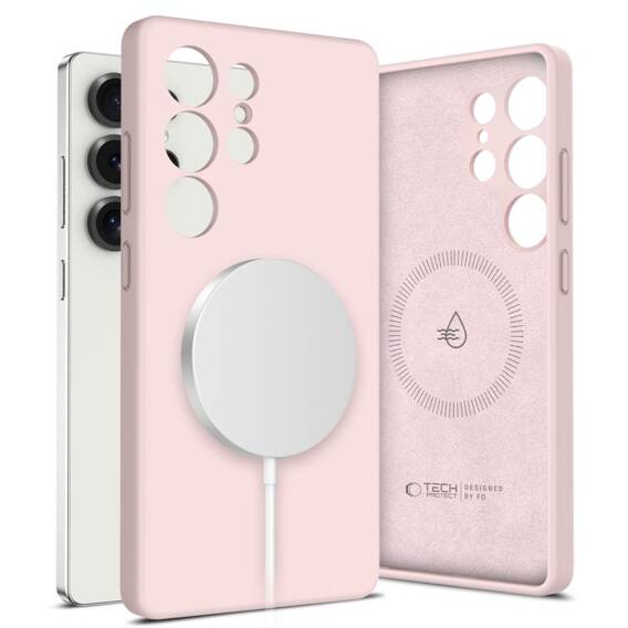 Case SAMSUNG GALAXY S25 ULTRA Tech-Protect Liquid Silicone MagSafe Pearl pink